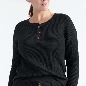 Knix - Waffle Henley Top - Large